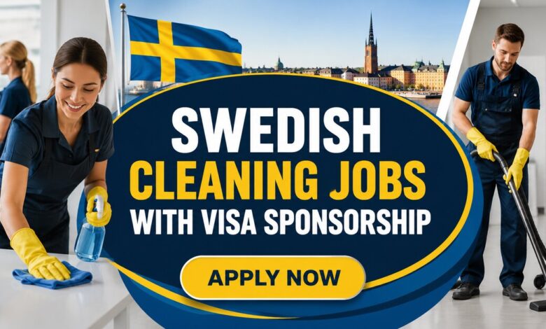 Swedish Cleaning Jobs with Visa Sponsorship