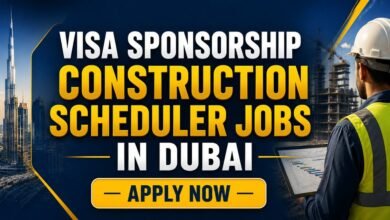 Visa Sponsorship Construction Scheduler Jobs in Dubai