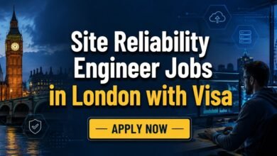 Site Reliability Engineer Jobs in London with Visa