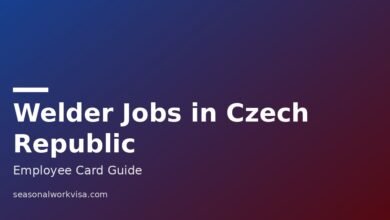 09 welder jobs czech republic visa sponsorship
