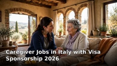 caregiver jobs in italy with visa sponsorship 2026