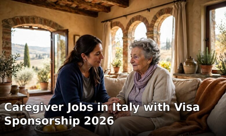 caregiver jobs in italy with visa sponsorship 2026
