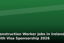 construction worker jobs in ireland with visa sponsorship 2026