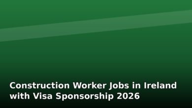 construction worker jobs in ireland with visa sponsorship 2026