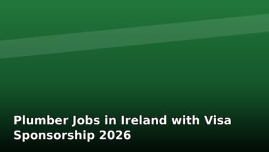 plumber jobs in ireland with visa sponsorship 2026