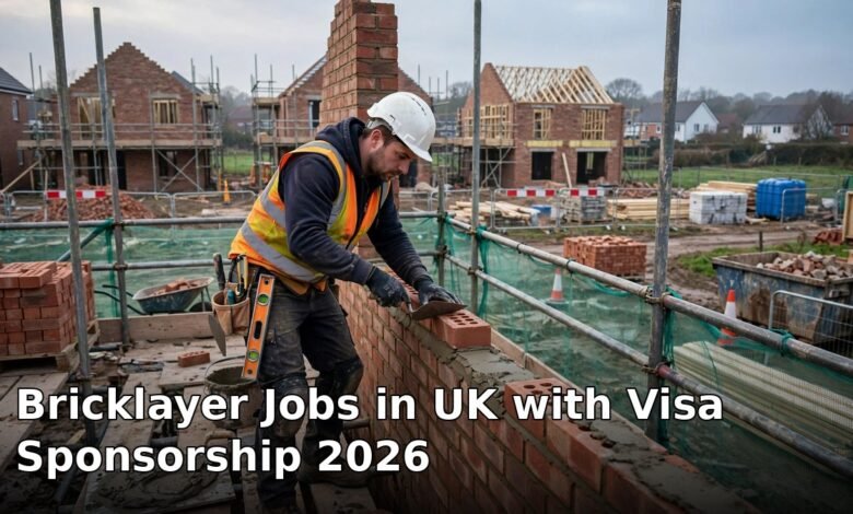bricklayer jobs in uk with visa sponsorship 2026
