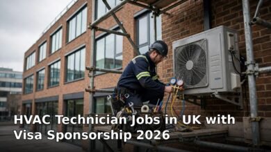 hvac technician jobs in uk with visa sponsorship 2026