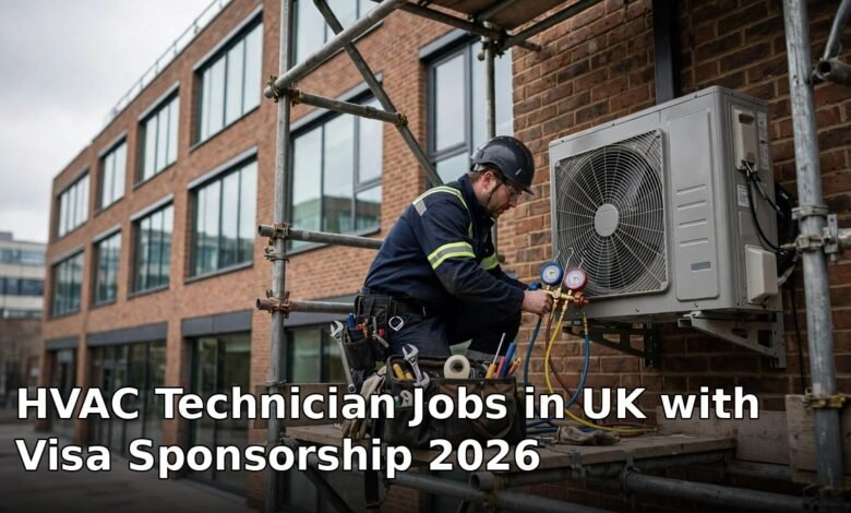 hvac technician jobs in uk with visa sponsorship 2026