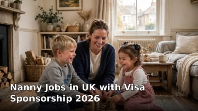 nanny jobs in uk with visa sponsorship 2026