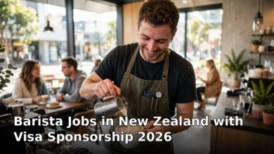 barista jobs in new zealand with visa sponsorship 2026