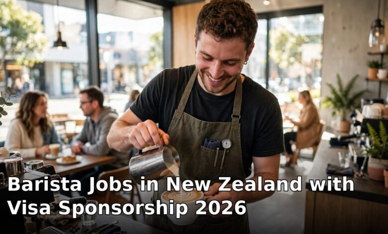 barista jobs in new zealand with visa sponsorship 2026