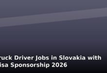 truck driver jobs in slovakia with visa sponsorship 2026
