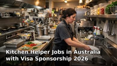kitchen helper jobs in australia with visa sponsorship 2026