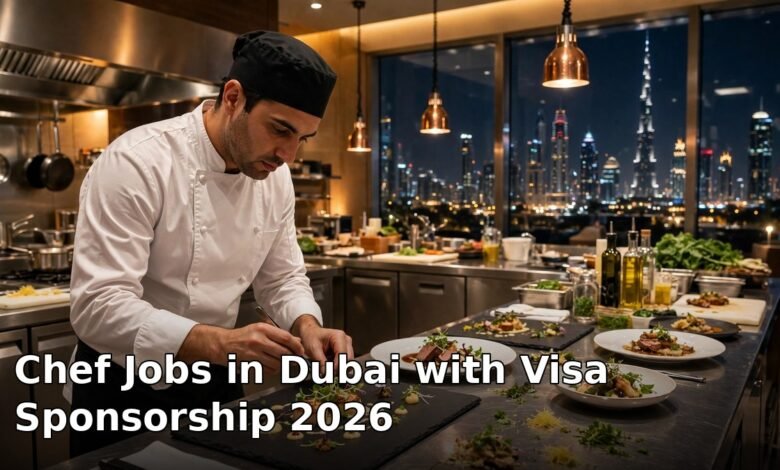 chef jobs in dubai with visa sponsorship 2026