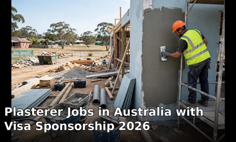 plasterer jobs in australia with visa sponsorship 2026