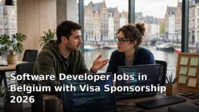 software developer jobs in belgium with visa sponsorship 2026