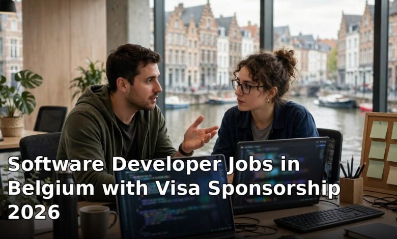 software developer jobs in belgium with visa sponsorship 2026