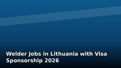welder jobs in lithuania with visa sponsorship 2026
