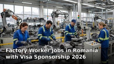 factory worker jobs in romania with visa sponsorship 2026