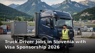 truck driver jobs in slovenia with visa sponsorship 2026