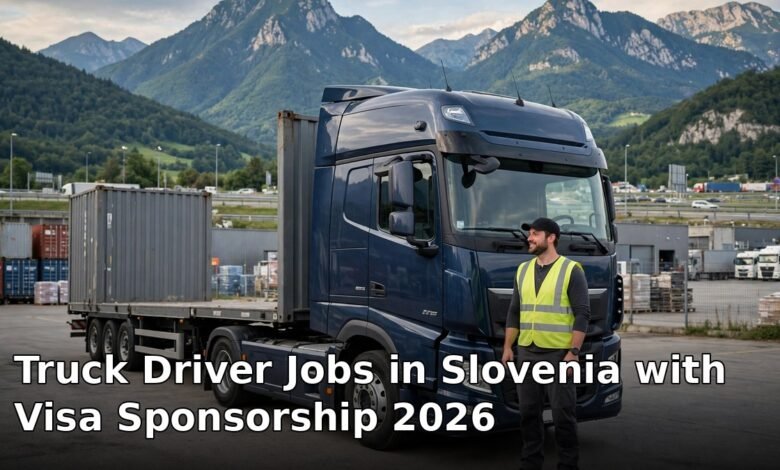 truck driver jobs in slovenia with visa sponsorship 2026