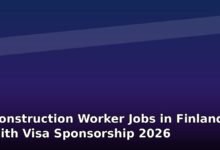 construction worker jobs in finland with visa sponsorship 2026