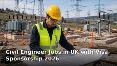 civil engineer jobs in uk with visa sponsorship 2026