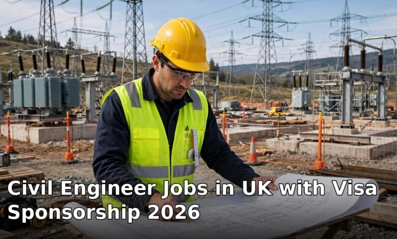 civil engineer jobs in uk with visa sponsorship 2026