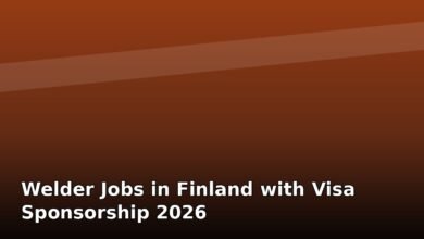welder jobs in finland with visa sponsorship 2026