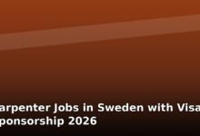 carpenter jobs in sweden with visa sponsorship 2026