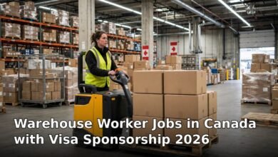 warehouse worker jobs in canada with visa sponsorship 2026