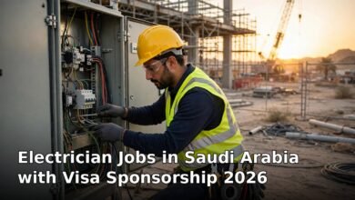 electrician jobs in saudi arabia with visa sponsorship 2026