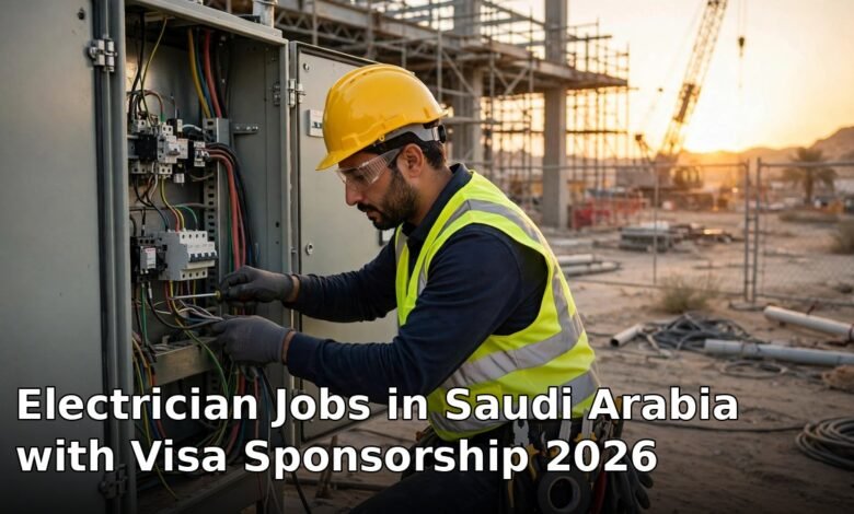electrician jobs in saudi arabia with visa sponsorship 2026