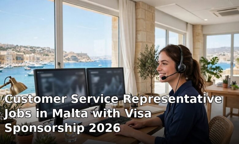 customer service representative jobs in malta with visa sponsorship 2026