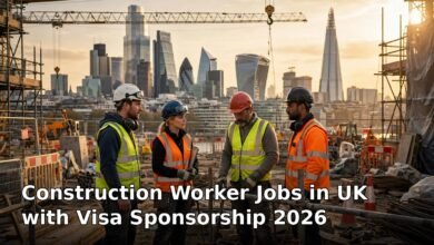construction worker jobs in uk with visa sponsorship 2026