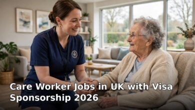 care worker jobs in uk with visa sponsorship 2026