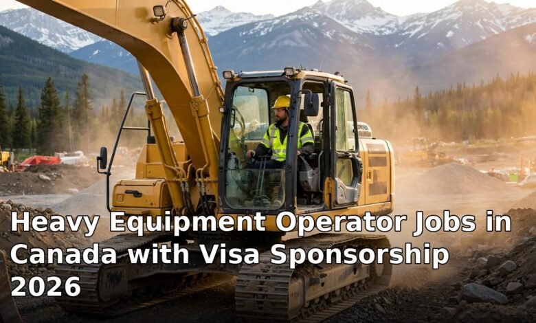 heavy equipment operator jobs in canada with visa sponsorship 2026