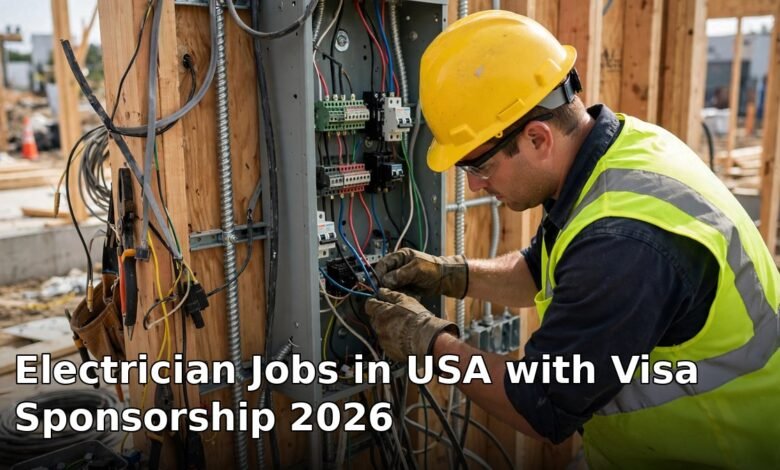 electrician jobs in usa with visa sponsorship 2026