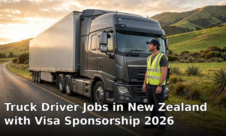 truck driver jobs in new zealand with visa sponsorship 2026
