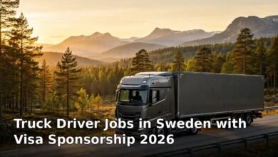 truck driver jobs in sweden with visa sponsorship 2026