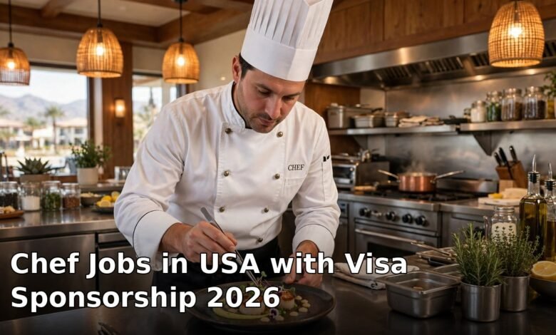 chef jobs in usa with visa sponsorship 2026
