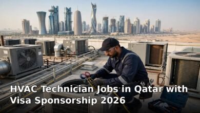 hvac technician jobs in qatar with visa sponsorship 2026
