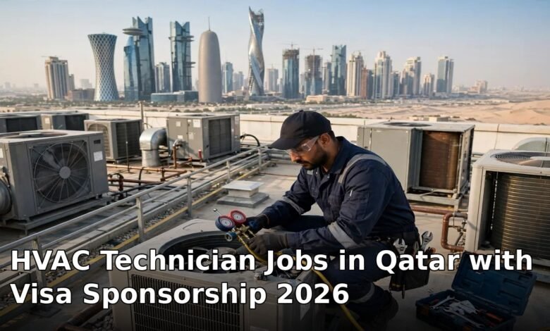 hvac technician jobs in qatar with visa sponsorship 2026