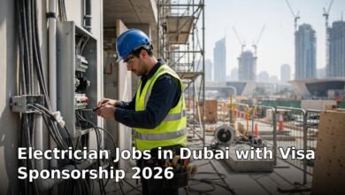 electrician jobs in dubai with visa sponsorship 2026