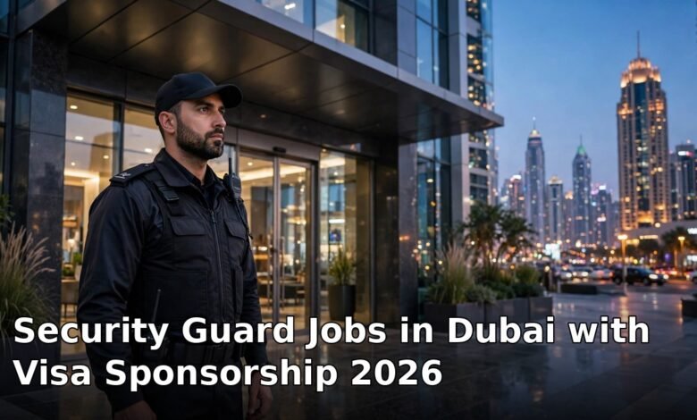 security guard jobs in dubai with visa sponsorship 2026