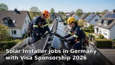 solar installer jobs in germany with visa sponsorship 2026