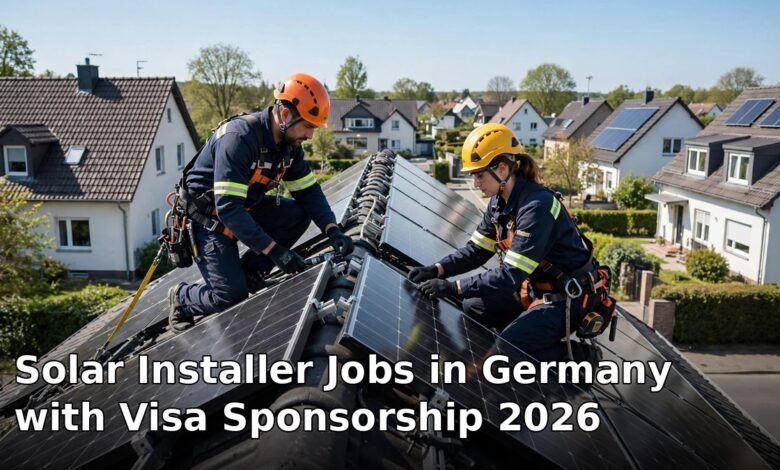 solar installer jobs in germany with visa sponsorship 2026